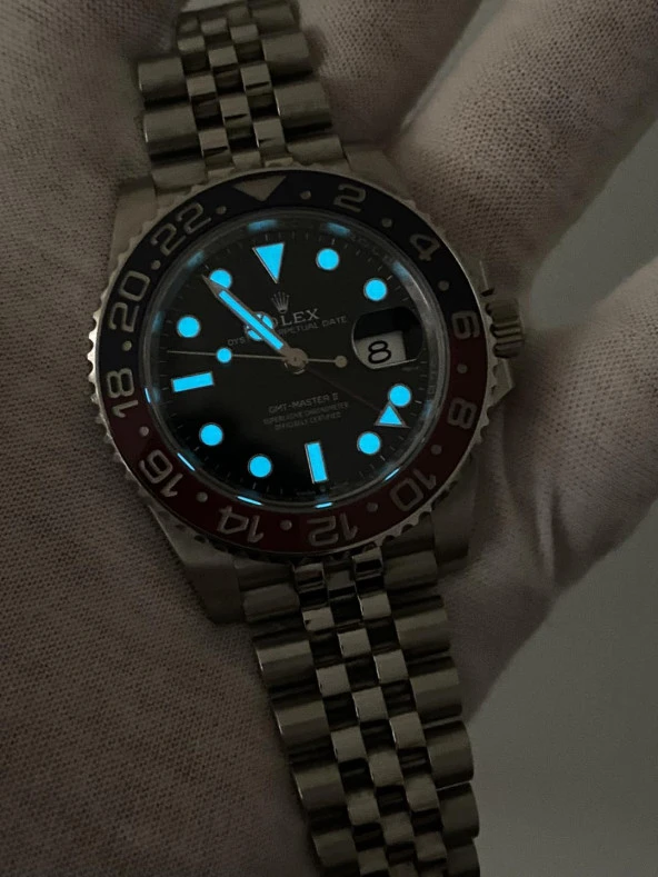 Rolex Gmt Master II 41mm Jubile Kordon Erkek Kol Saati 126710BLRO 2. El - Resim 6