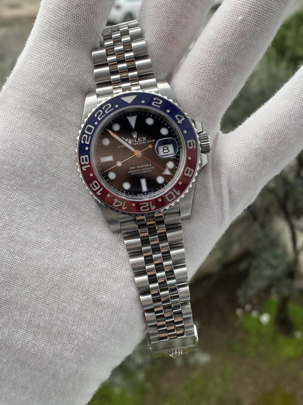 Rolex Gmt Master II 41mm Jubile Kordon Erkek Kol Saati 126710BLRO 2. El - Resim 7