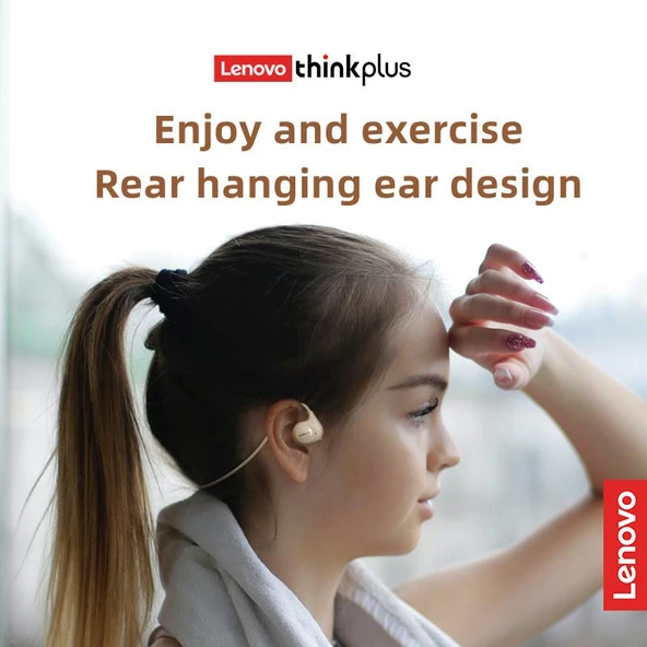 Lenovo XT95II Kablosuz Mikrofonlu Boyuna Asılabilir Bluetooth Kulaklık Siyah - 4