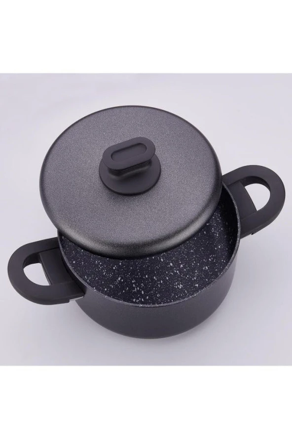 Korkmaz Lina Plus 7 Parça Siyah Granit Tencere Seti - 2