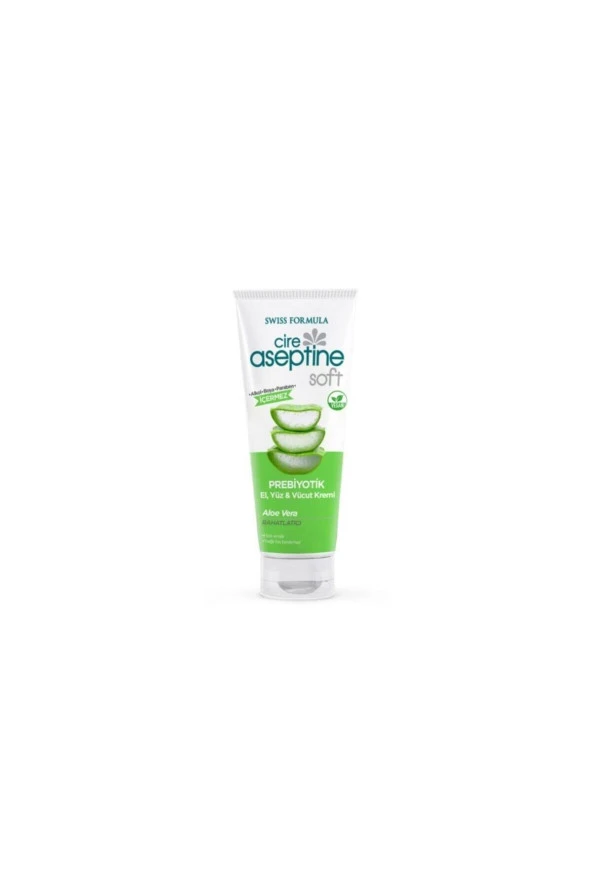 Cire Aseptine Soft Aloe Vera Özlü Rahatlatıcı Besleyici Prebiyotikli Krem 75 ml