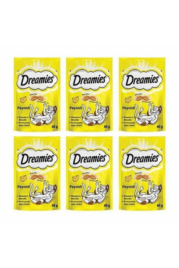 Dreamies Peynirli Kedi Ödülü 6x60 gr