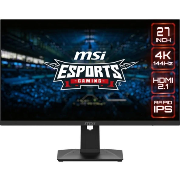 MSI 27 MAG 274UPF 3840x2160 (UHD) FLAT RAPID IPS 144HZ 1MS G-SYNC COMPATIBLE PIVOT GAMING MONITOR - 3