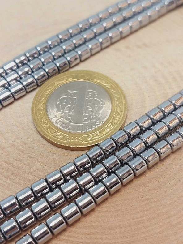 Hematit Taşı Dizi 3.5*3.5mm (48216) - Resim 2