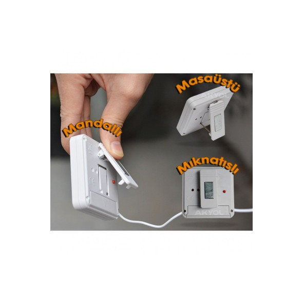 Loyka BT-2000 Alarmlı ve Mıknatıslı Buzdolabı Termometresi - Resim 3