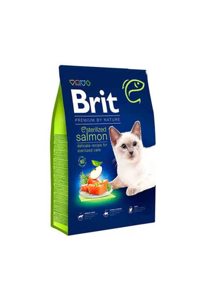 BRIT PREMIUM BY NATURE CAT STERILIZED SALMON 8KG