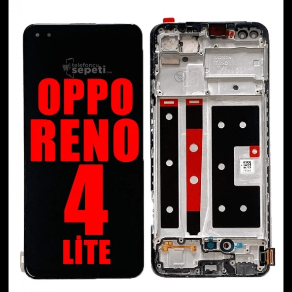Oppo Reno 4 Lite Dokunmatik Ekran Çıtalı TFT (Siyah)
