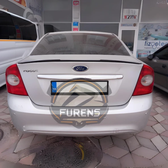 Ford Focus 2-2,5 Bagaj Üstü Slim Yarasa Spoiler Piano Black Parlak Siyah 2006-2011 - 5