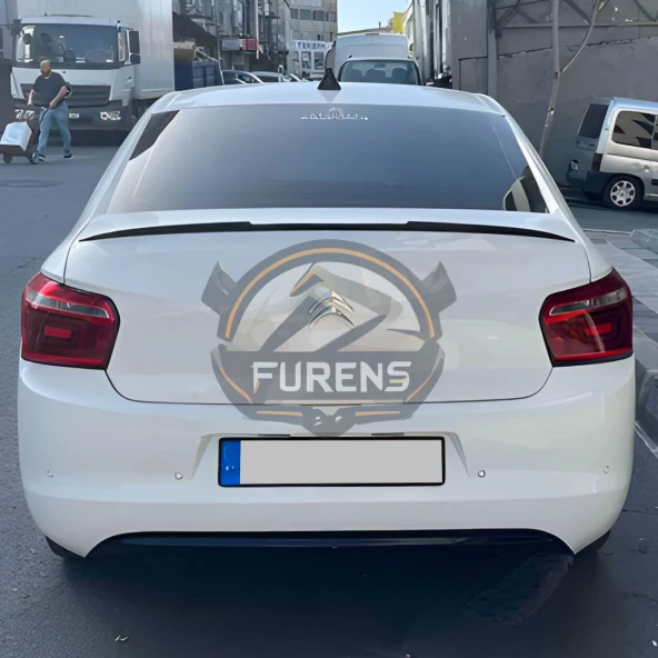 Citroen C-Elysee Bagaj Üstü Spoiler Bagaj Çıtası Pianoblack 2012-2023 arası ürün görseli 1