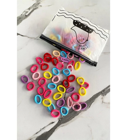 Cüzdanlı Mini Boy Lastikli Toka Set - 50 Adet - 5