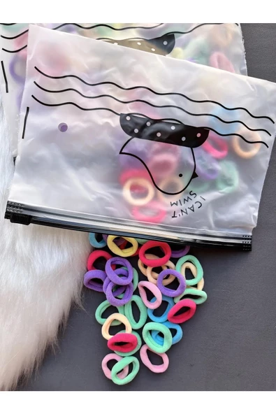 Cüzdanlı Mini Boy Lastikli Toka Set - 50 Adet - 2