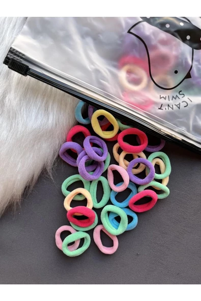 Cüzdanlı Mini Boy Lastikli Toka Set - 50 Adet - 4
