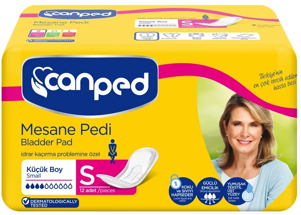 Canped Mesane Pedi Klasik S-Küçük (İç Adet 12 Li) Tekli Paket