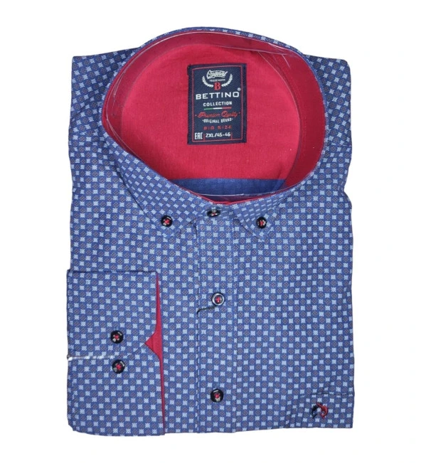 Erkek Büyük Beden 125 Kilo İçin Uygun Mevsimlik Uzun Kol Klasik Gömlek