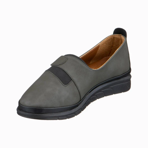 Yeşil Siyah Lastik Detaylı Kadın Ayakkabı - 5