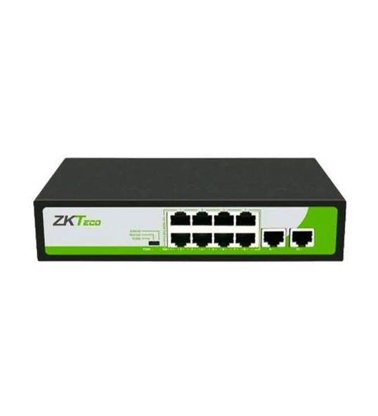 Zkteco PE082-120-C  8 Port 2xgigabit Uplink Poe Switch ürün görseli