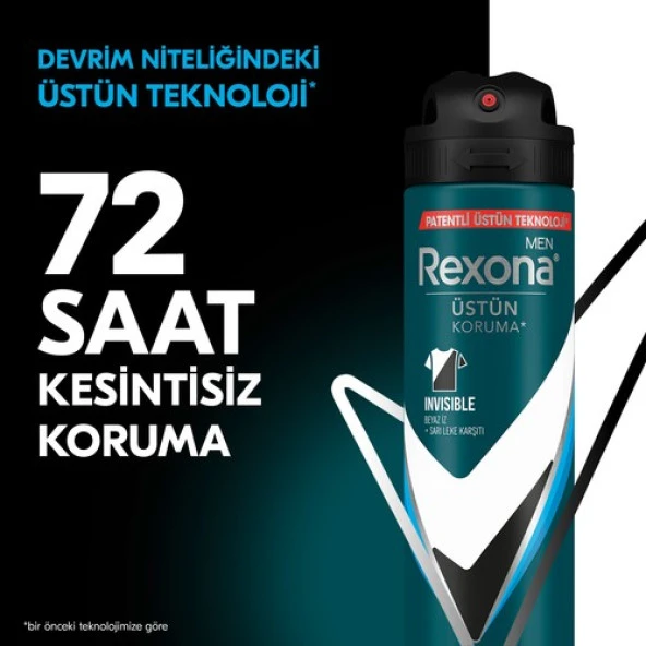 Rexona Men Erkek Sprey Deodorant Invisible Ice Fresh 72 Saat Kesintisiz Üstün Koruma 150 ml - 3