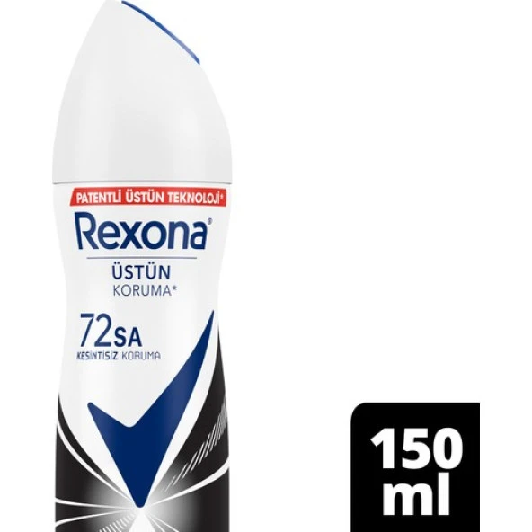 Rexona Kadın Sprey Deodorant Invisible Beyaz İz Sarı Leke Karşıtı 72 Saat Kesintisiz Üstün Koruma 150 Ml