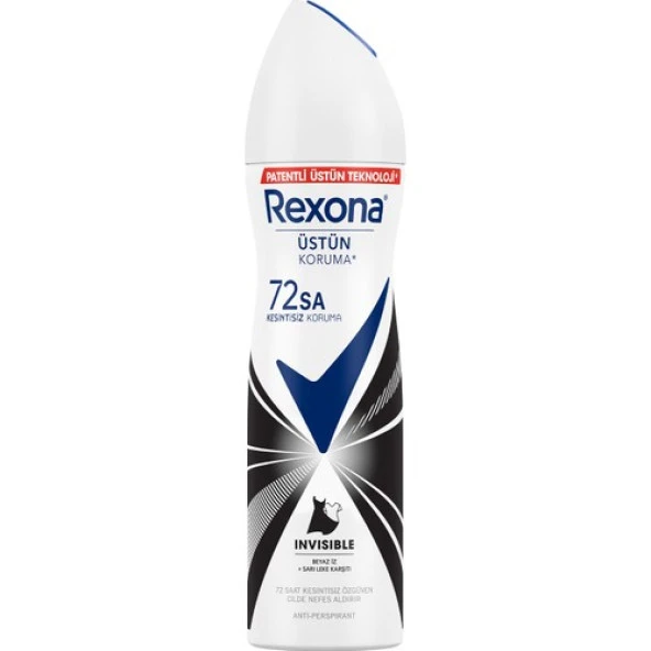 Rexona Kadın Sprey Deodorant Invisible Beyaz İz Sarı Leke Karşıtı 72 Saat Kesintisiz Üstün Koruma 150 Ml - 2