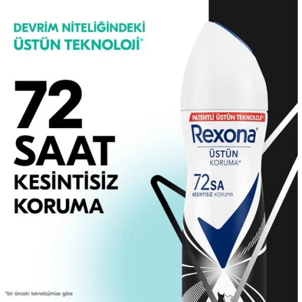Rexona Kadın Sprey Deodorant Invisible Beyaz İz Sarı Leke Karşıtı 72 Saat Kesintisiz Üstün Koruma 150 Ml - 3