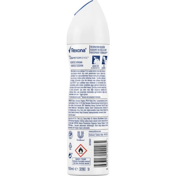 Rexona Kadın Sprey Deodorant Invisible Beyaz İz Sarı Leke Karşıtı 72 Saat Kesintisiz Üstün Koruma 150 Ml - 8