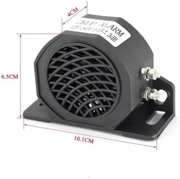 İŞ MAKİNESİ İKAZ SİRENİ 12V-80V, UNİVERSAL GERİ VİTES, ALARM SİREN - 3