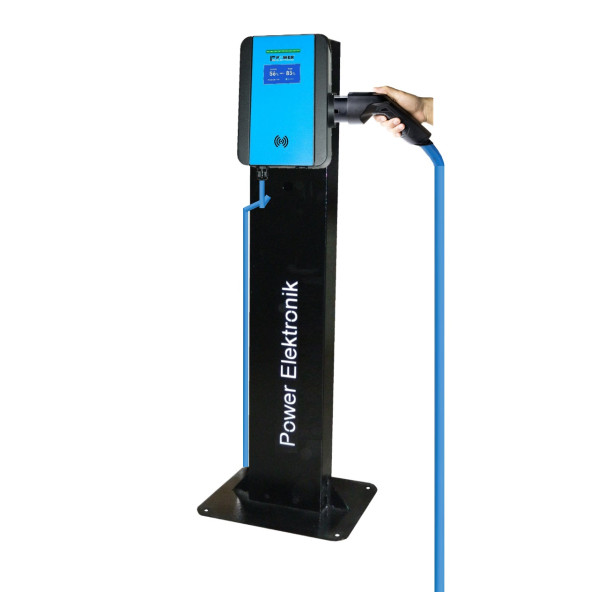 PWR33 BUSINESS -EVS-22 kW WALLBOX - TİP2 SOKET ÇIKIŞLI ELEKTRİKLİ ARAÇ ŞARJ CİHAZI - 7