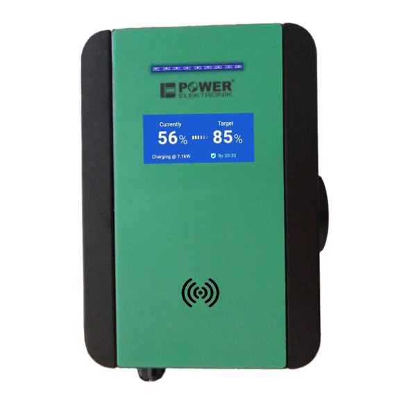 PWR33 BUSINESS -EVS-22 kW WALLBOX - TİP2 SOKET ÇIKIŞLI ELEKTRİKLİ ARAÇ ŞARJ CİHAZI - 12