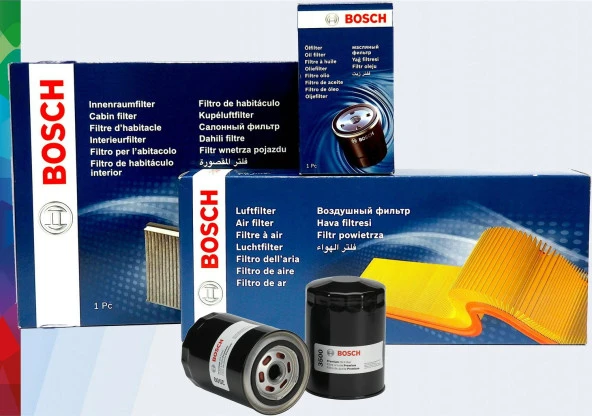 Bosch Toyota Corolla 1.6 3'lü Filtre Bakım Seti 2009-2018