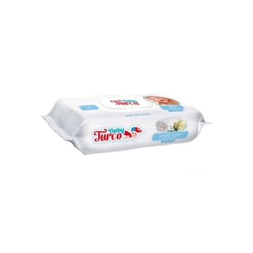 Baby Turco Islak Mendil 90lı Beyaz Sabun Kokulu