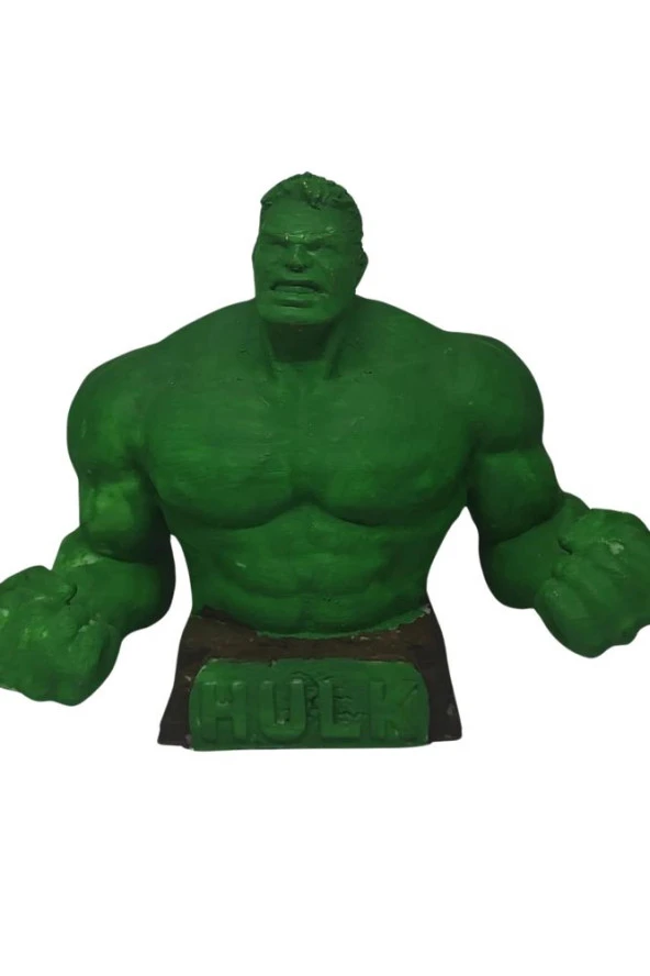 Yeşil Dev Hulk Büst - Marvel Figürü - Hulk Biblo - 15 Cm