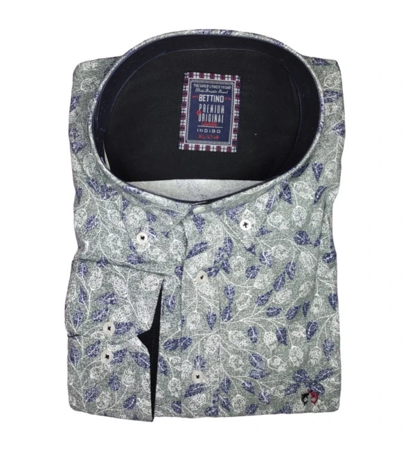 Erkek Büyük Beden 125  Kilo İçin Uygun Likralı Uzun Kol Gömlek ürün görseli