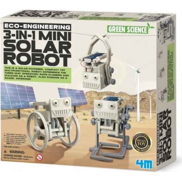 Güneş Enerjili Bilim Seti 3-in-1 Mini Solar Robot