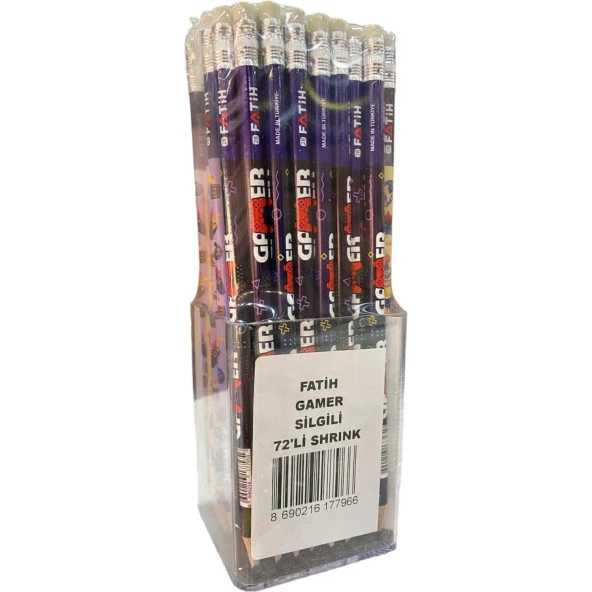 Fatih Kurşun Kalem Gamer Silgili Kurşun Kalem (72 Li Paket) - 2