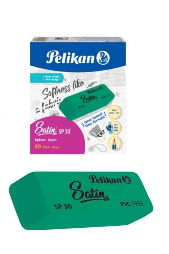 Pelikan Silgi Yeşil Öğrenci Silgisi (30 Lu Paket)