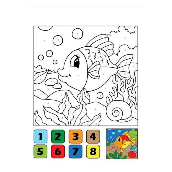 Sayılarla Boyama Posterleri - 6