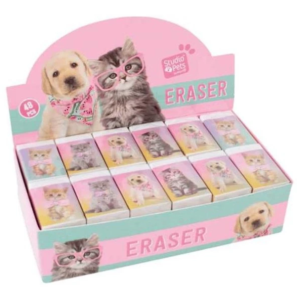 Dolphin Silgi Studıo Pets Öğrenci Silgisi (48 Li Paket)