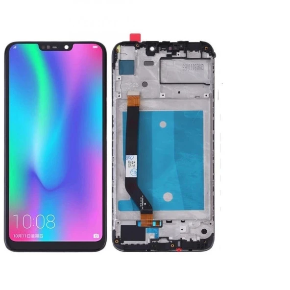 Huawei Honor 8C Lcd Ekran Dokunmatik Çıtalı (Siyah)