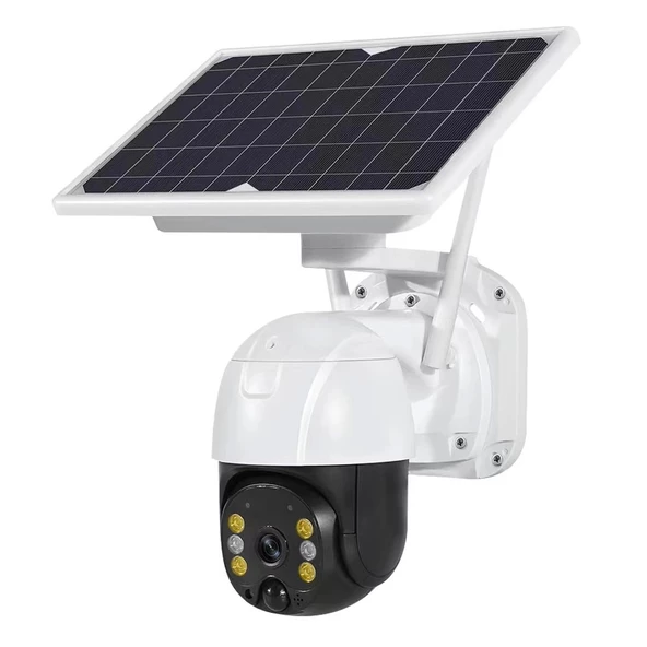 Wifi Uygulamalı Gece Görüşlü Solar Güneş Enerjili Kamera Akıllı Dış Mekan Güvenlik Kamerası - 7