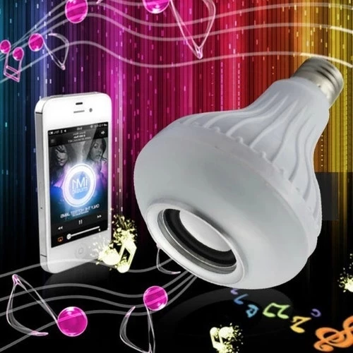 Hoparlör ve Led Lamba Uzaktan Kumandalı Ampül - 3