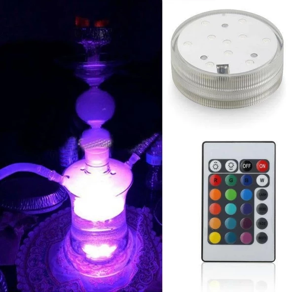 Nargile Işıklandırma Led Su Geçirmez Kumandalı Aydınlatma - 3