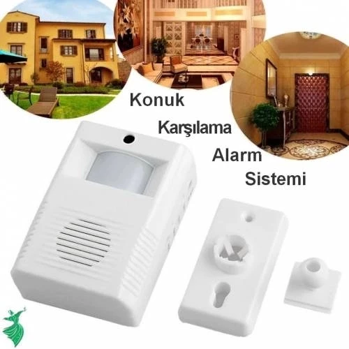 Kablosuz Hareket Sensörlü Konuk Karşılama Kapı Alarm Sistemi Seti - 5