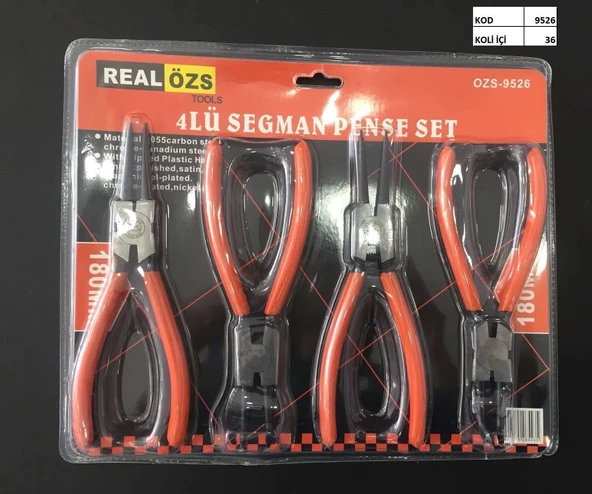 4’lü Takım Segman Pense Seti - 2