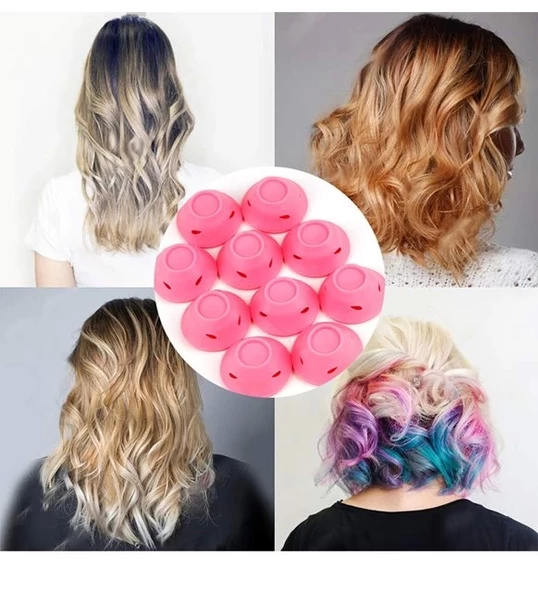 Suya Dayanıklı Yıkanabilir Silikon Maşa Saç Şekillendirici Bigudi - 2