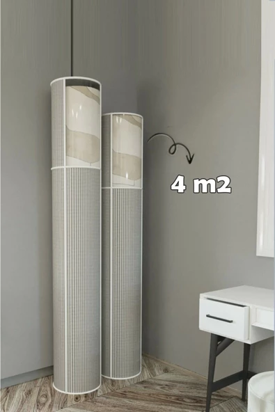 6 Lı Hava Geçiren Özellikli Pvc Pencereli Halı Kılıfı Hurcu (4 M2) - 2