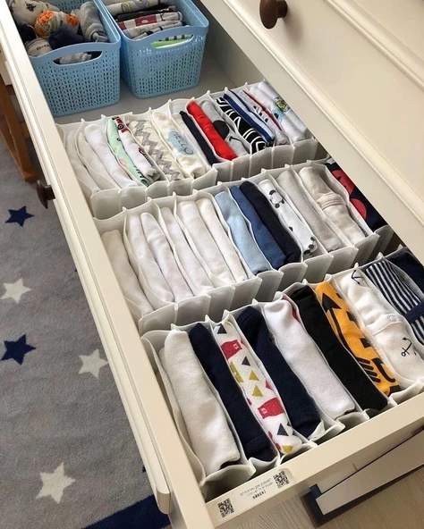 11 Bölmeli Dolap ve Çekmece Içi Düzenleyici Akordiyon Organizer M-00500 (3 Adet) 00517 - 4