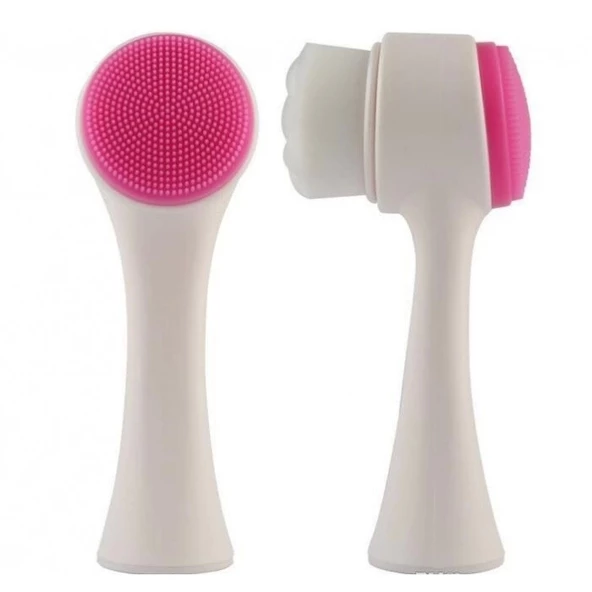 Jel Buz Paketi Yüz Maskesi Baş Ağrısı Yastık Kozmetik Maske + Çift Taraflı Cilt Fırçası - 3