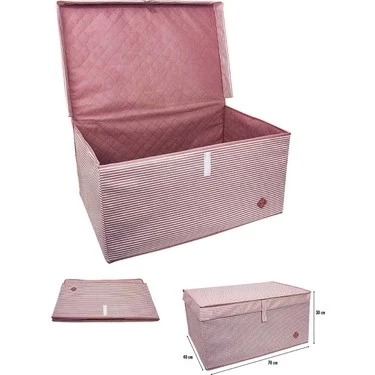 Çok Amaçlı Düzenleyici Kutu Organizer Cırt Cırtlı Hurç Mega Plus Boy 40cm X 30cm X 70cm (5 Adet) - 3