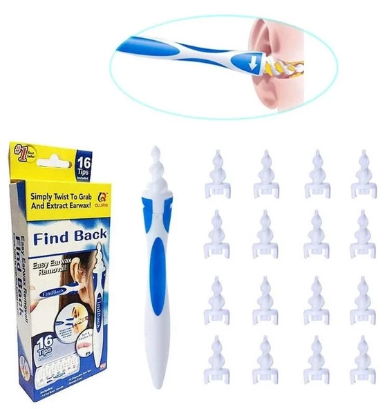 Find Back Pratik Kulak Temizleme Aparatı Silikon Kit Ear Claning