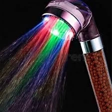 Tasarruflu Boncuklu Ledli Duş Başlık Seti Pil veya Elektrik Gerekmez Kinetik Enerjili - 6